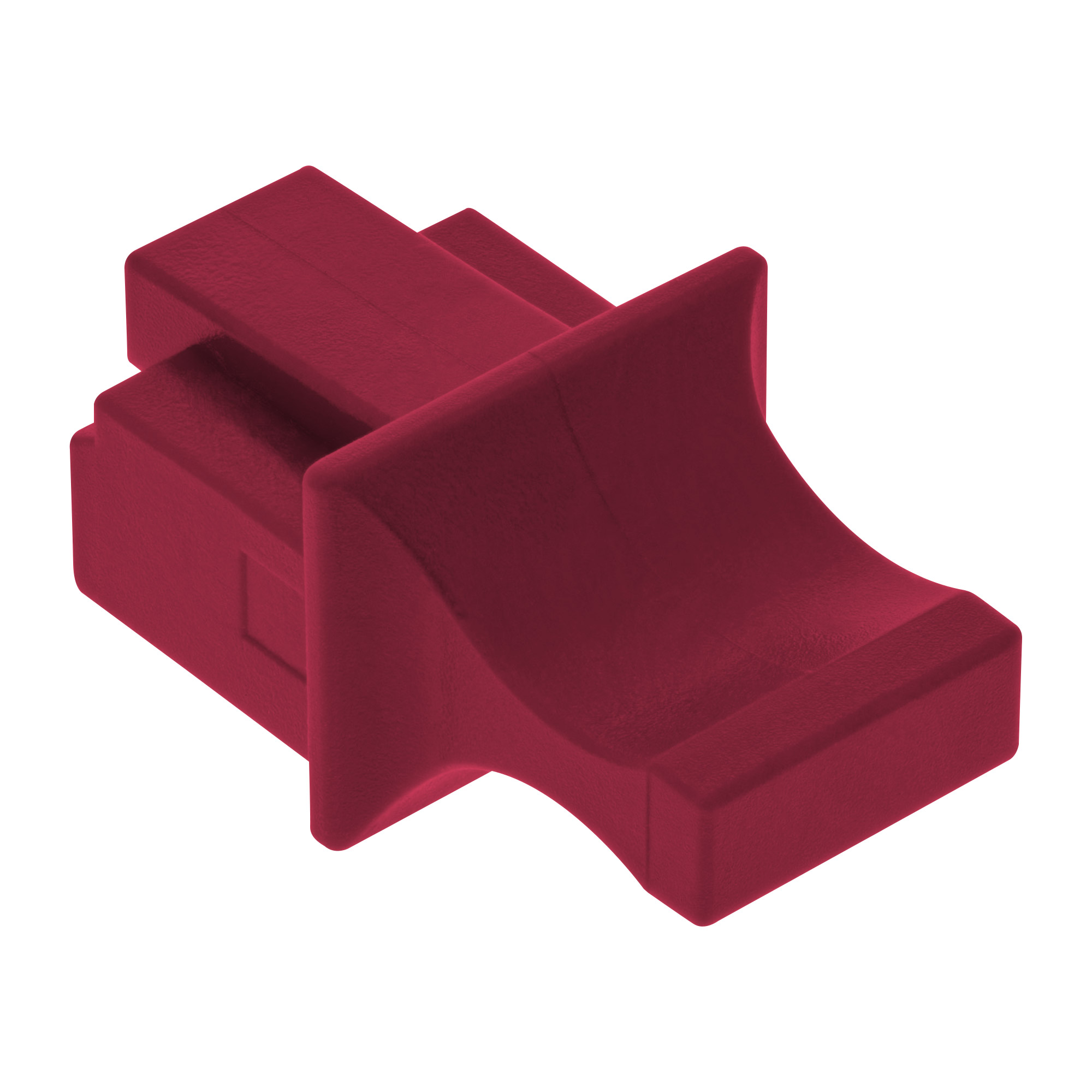Inline® Staubschutz, für RJ45 Buchse dunkelrot 10er Blister