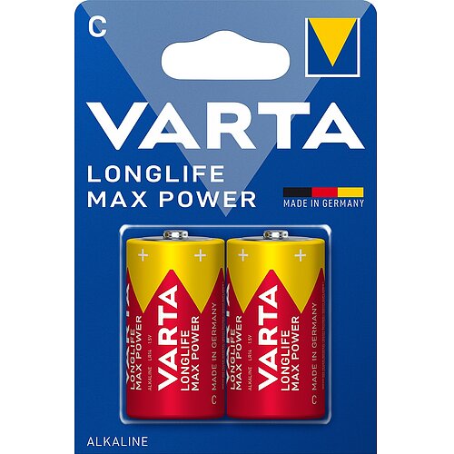 20x Varta Longlife Max Power Baby C LR14 Alkaline
