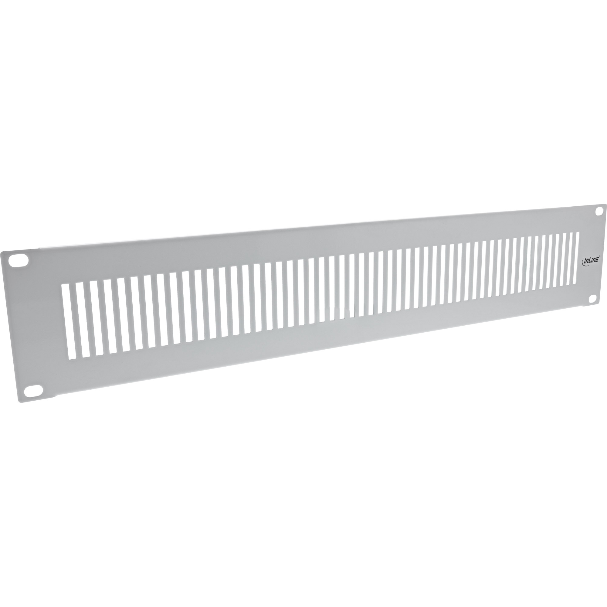 Inline® 19" Blindplatte perforiert, 1HE, RAL 7035 grau