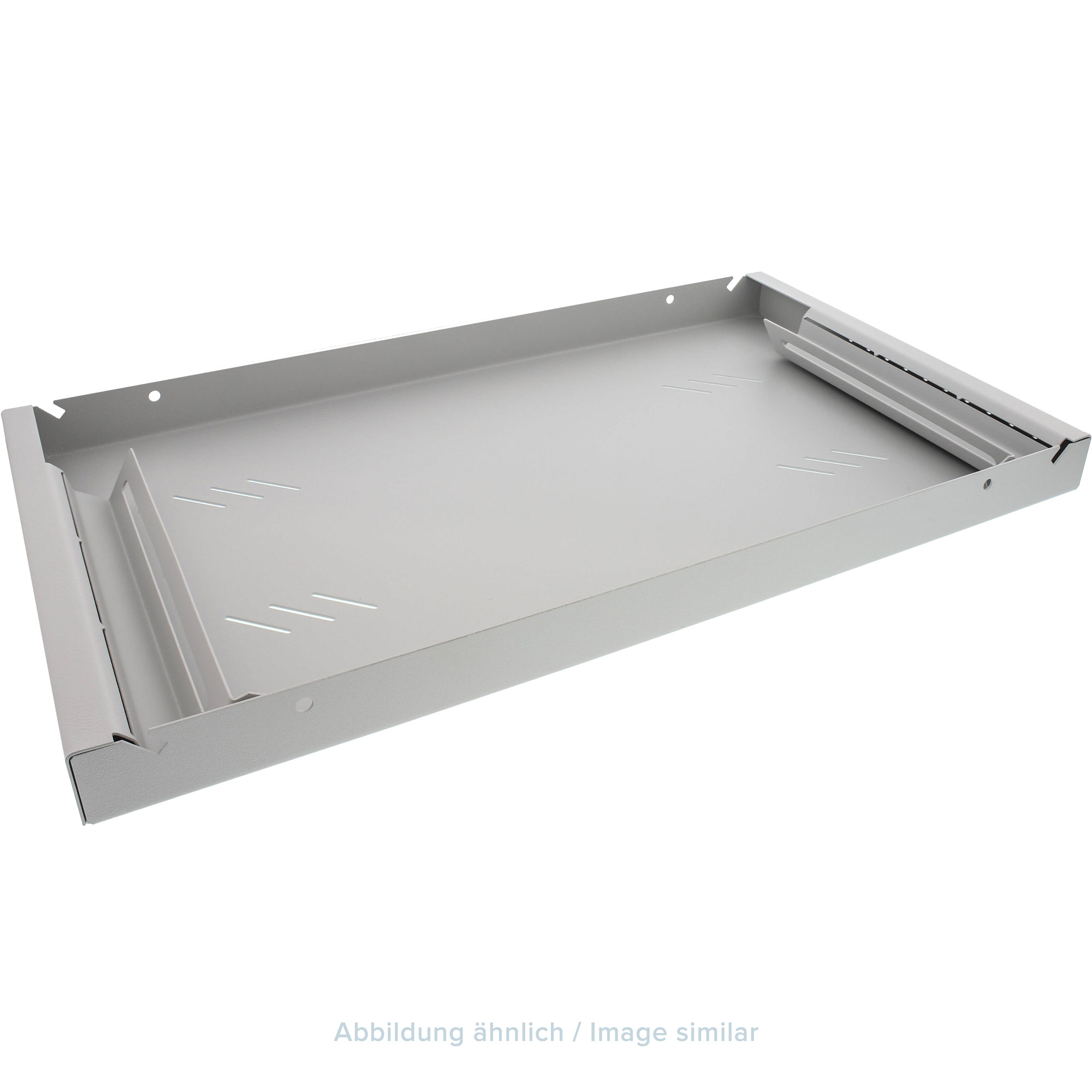 Triton RAC-UP-450-A4 19" Fachboden 1HE, 450mm, 80kg, grau