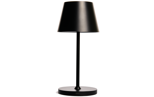LED-Tischleuchte ROLF KERN „Club Mini“ 25cm, schwarz, Akku, dimmbar