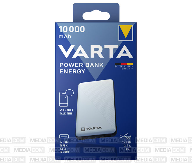 Akku Powerbank, 10.000mAh, Energy, weiss Akku Powerbank, 10.000mAh, Energy, weiss