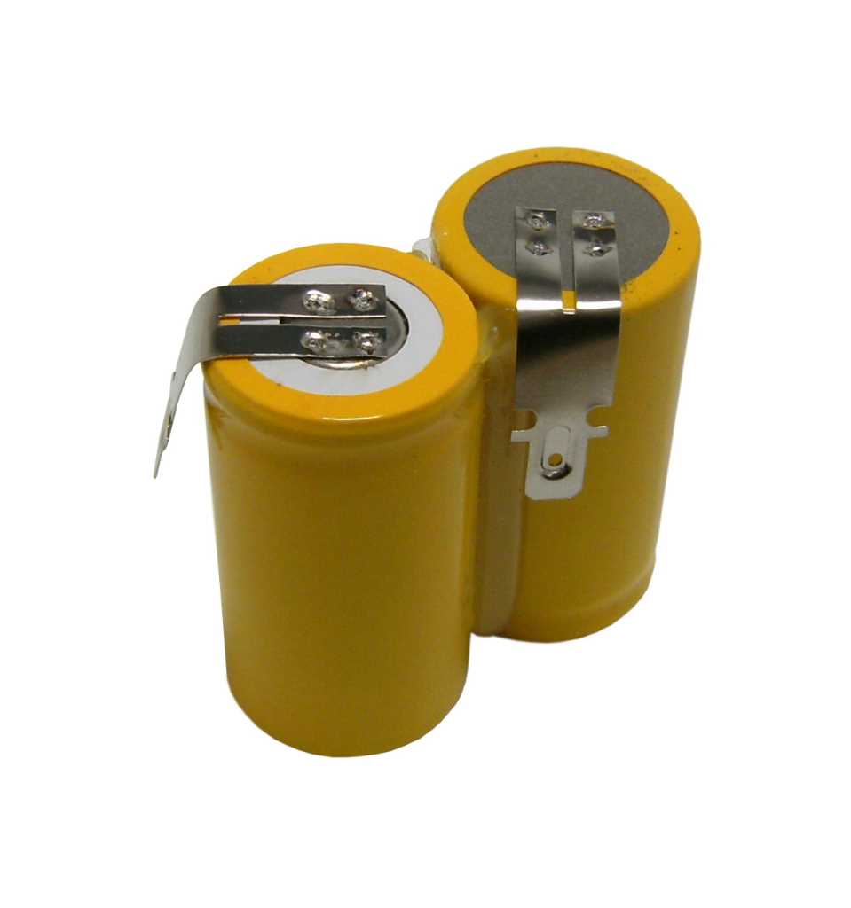 Akkupack NiMH 2,4V 2000mAh F1x2 Sub-C mit Fastonanschlüssen passend für Miele Handstaubsauger EP1500CS Akku Akkupack NiMH 2,4V 2000mAh F1x2 Sub-C mit Fastonanschlüssen passend für Miele Handstaubsauger EP1500CS Akku