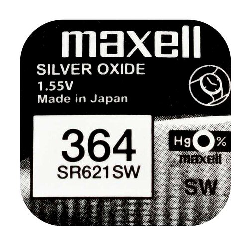 10x SR621SW SR60 364 Silberoxid Batterie Maxell1,55 V