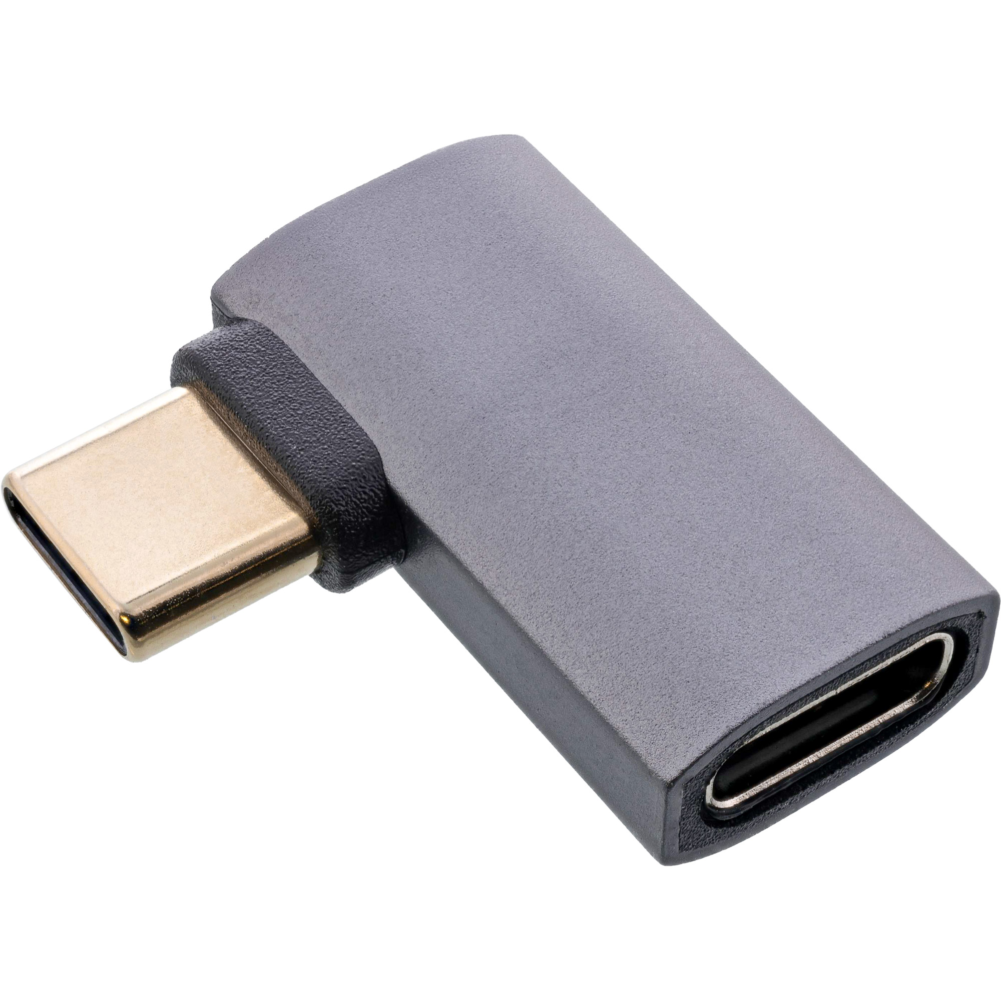 InLine® USB4 Adapter, USB-C Stecker/Buchse rechts/links gewinkelt, Alu, grau InLine® USB4 Adapter, USB-C Stecker/Buchse rechts/links gewinkelt, Alu, grau
