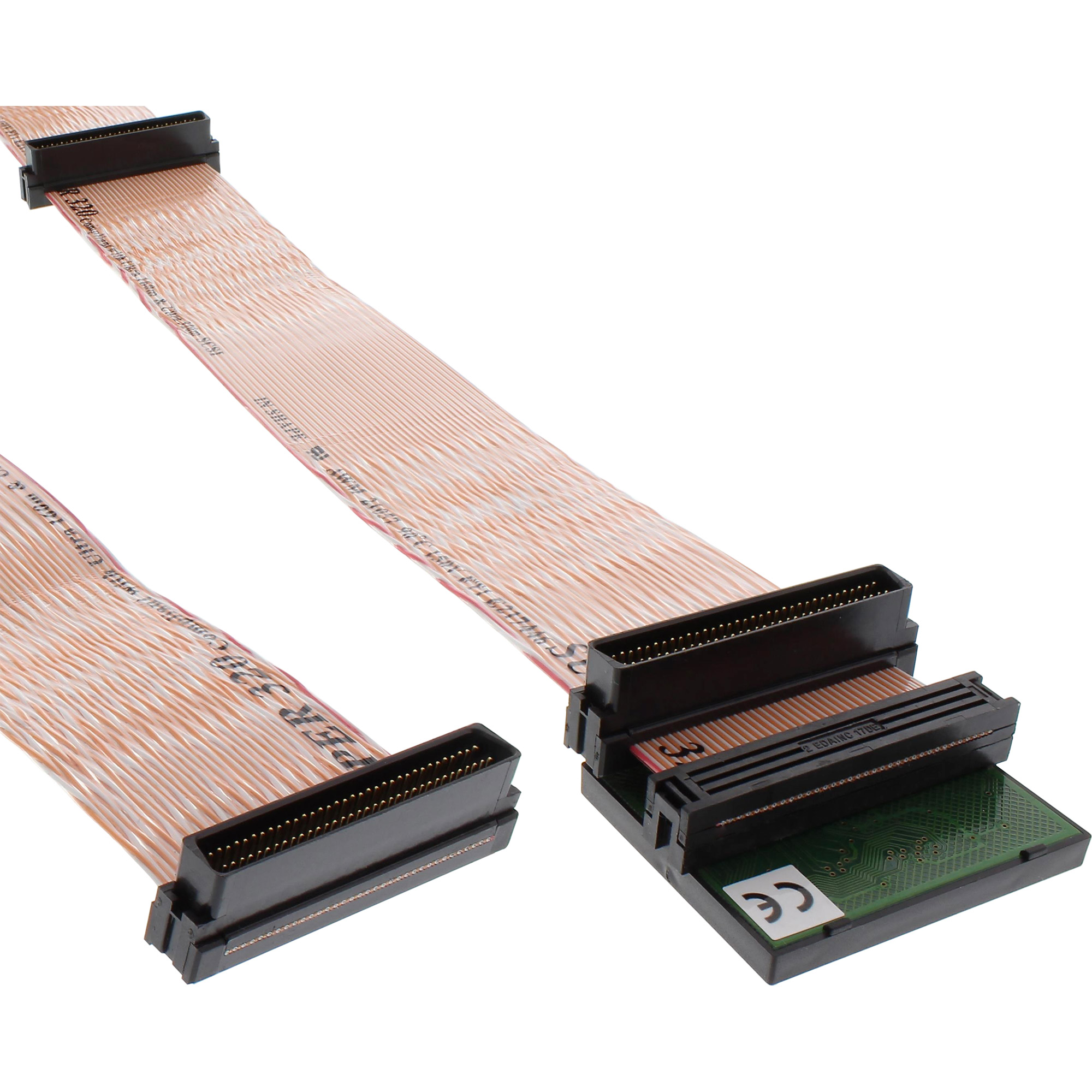 Inline® SCSI U320 Flachbandkabel, 68pol, für 2 geräte, mit Terminator