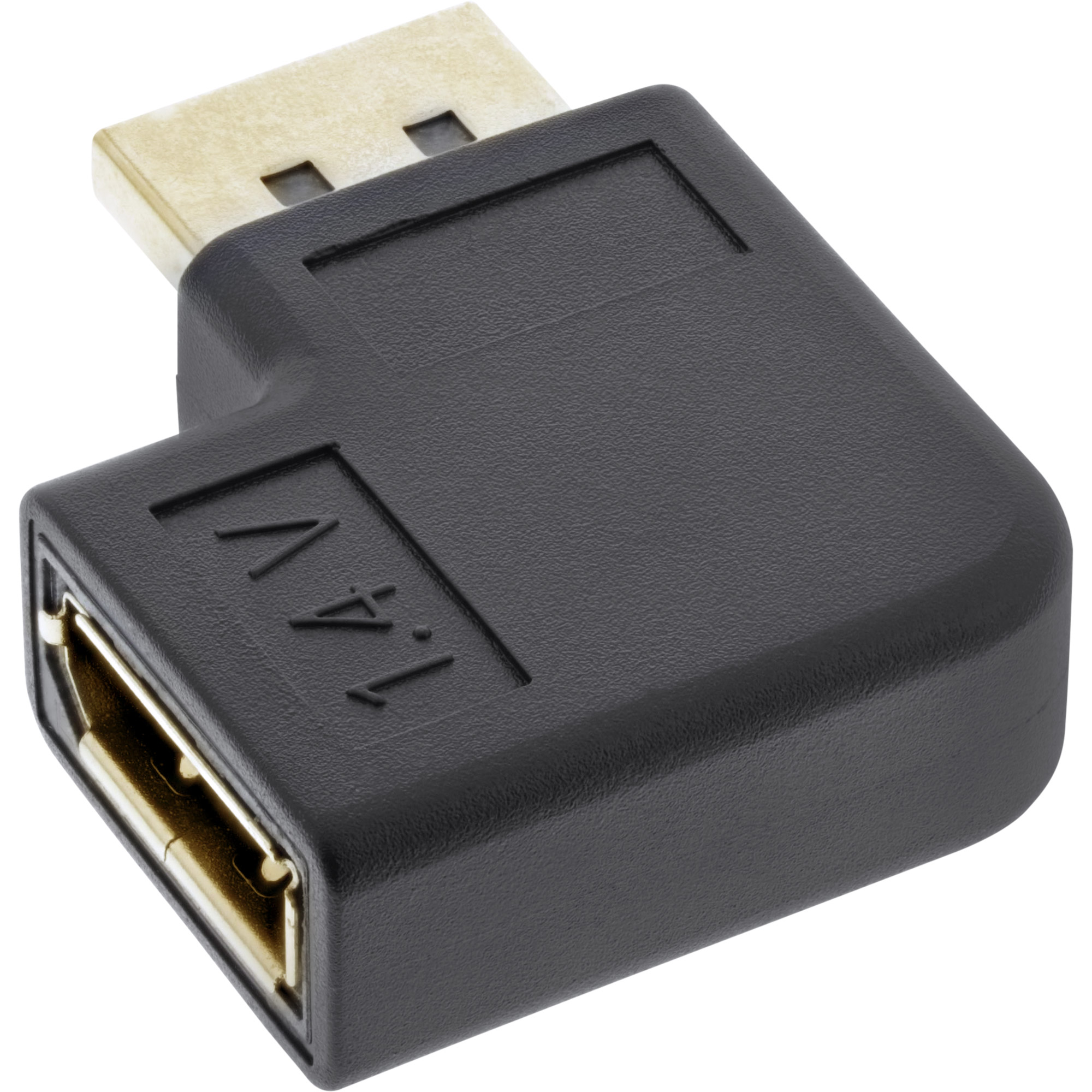 Inline® DisplayPort Adapter, DisplayPort Stecker / Buchse links gewinkelt