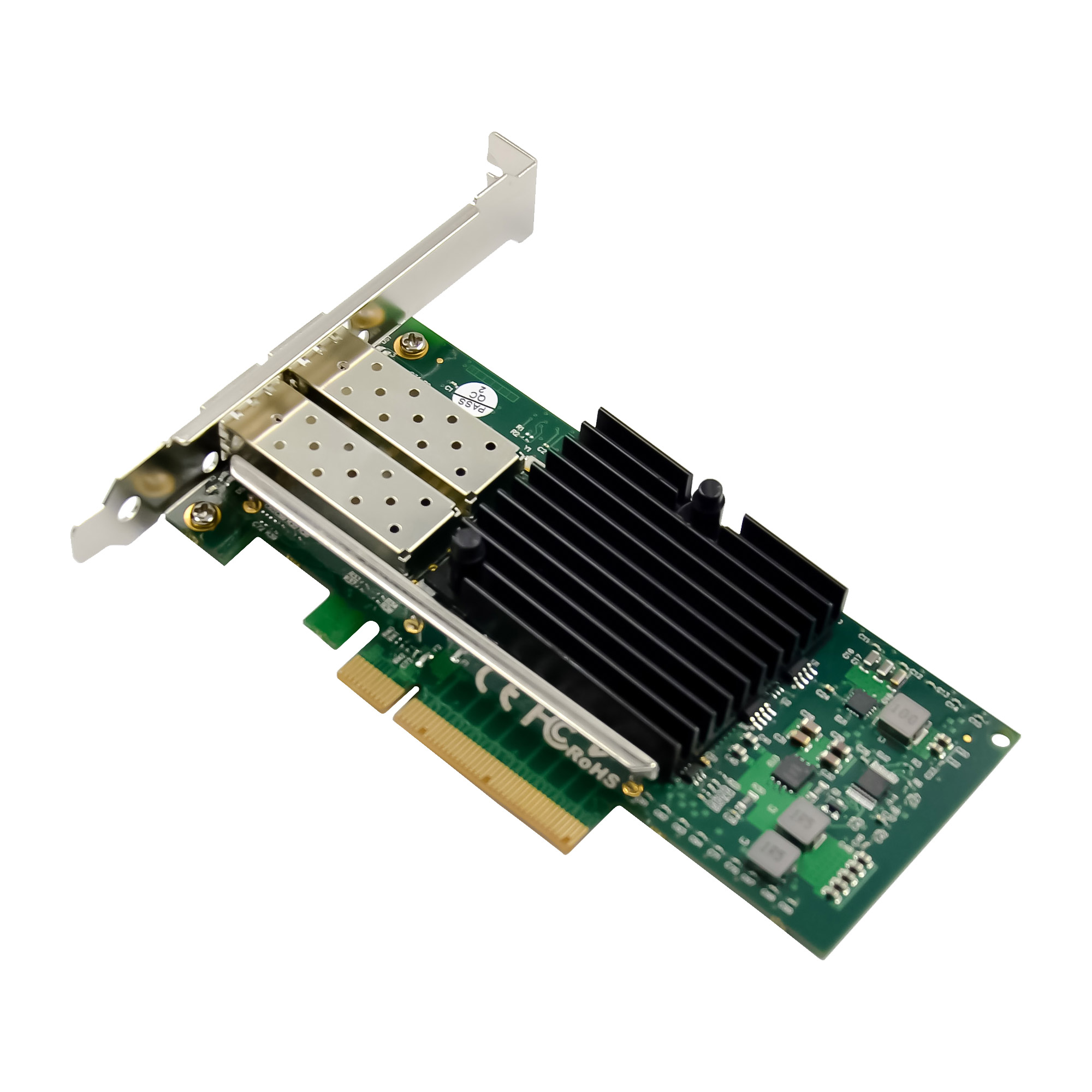 InLine® Dual 10-Gigabit Netzwerkkarte, 2x SFP+, PCIe x8, inkl. LP Slotblech