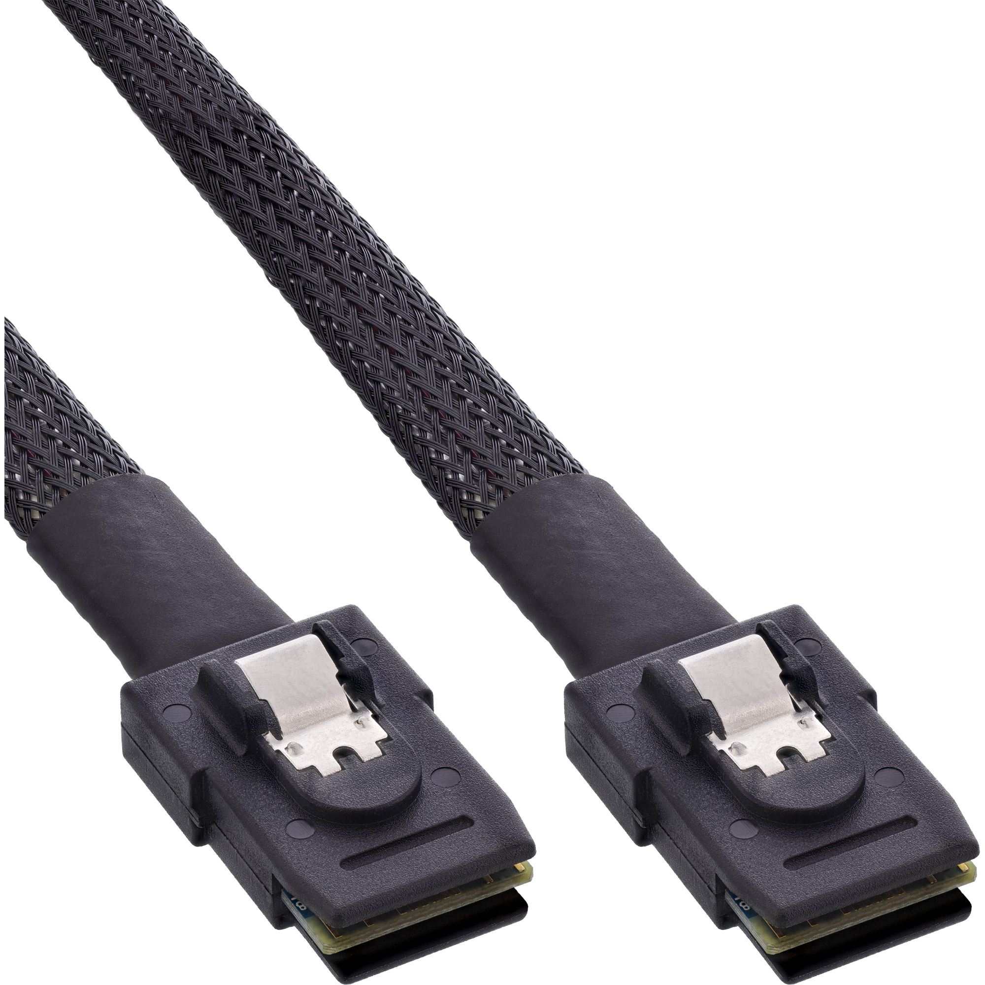 Inline® SAS Kabel int., Mini-SAS SFF-8087/Mini-SAS SFF-8087, m. Sideband, 1m