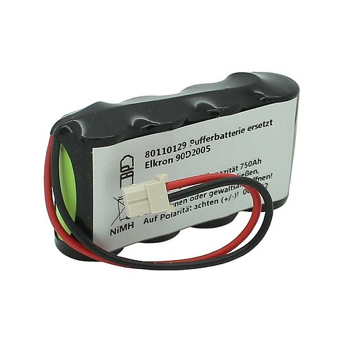 Pufferbatterie NiMH 4,8V 750Ah ersetzt Elkron 90D2005 Pufferbatterie NiMH 4,8V 750Ah ersetzt Elkron 90D2005