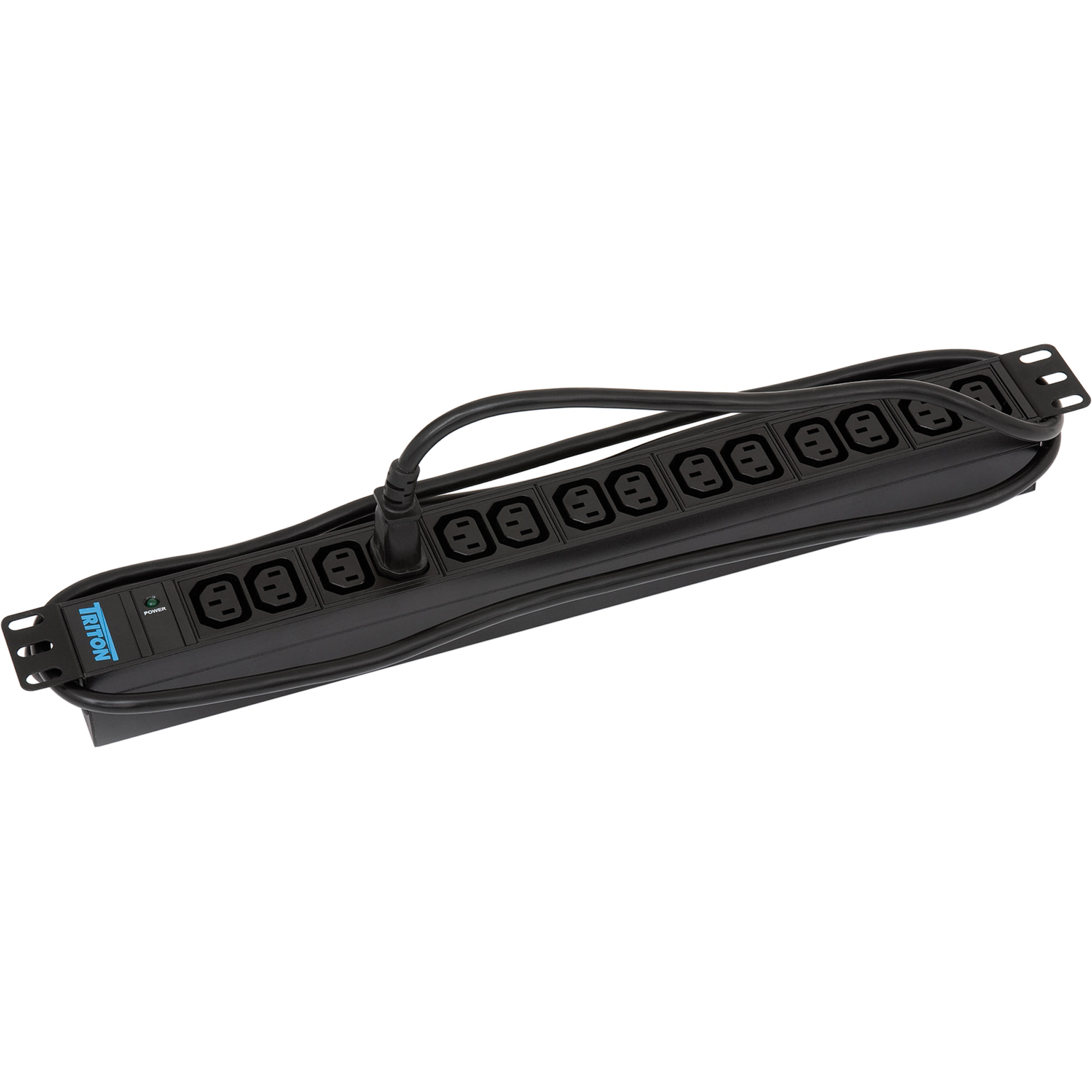 Triton RAB-PD-X09-A1 19" Steckdosenleiste 1HE 14x C13, mit Kontrolllampe, 10A