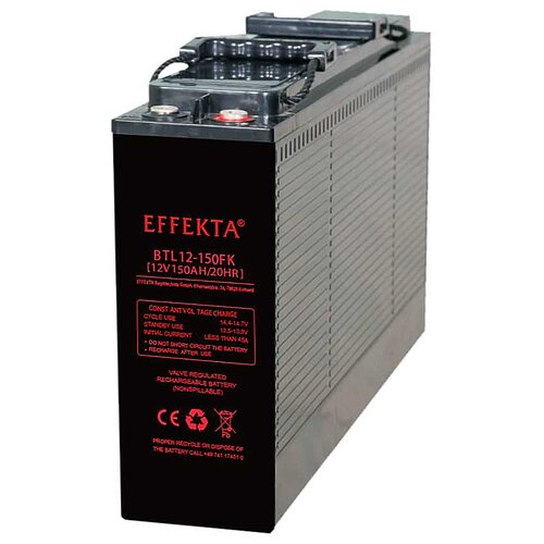 Effekta BTL12-150FK 12V 150Ah Longlife Frontterminal Effekta BTL12-150FK 12V 150Ah Longlife Frontterminal
