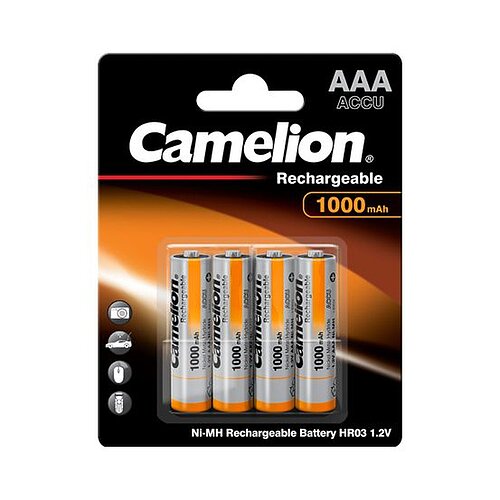 4x Camelion NiMH AAA Micro 1000mAh HR03 Classic Akku 4x Camelion NiMH AAA Micro 1000mAh HR03 Classic Akku