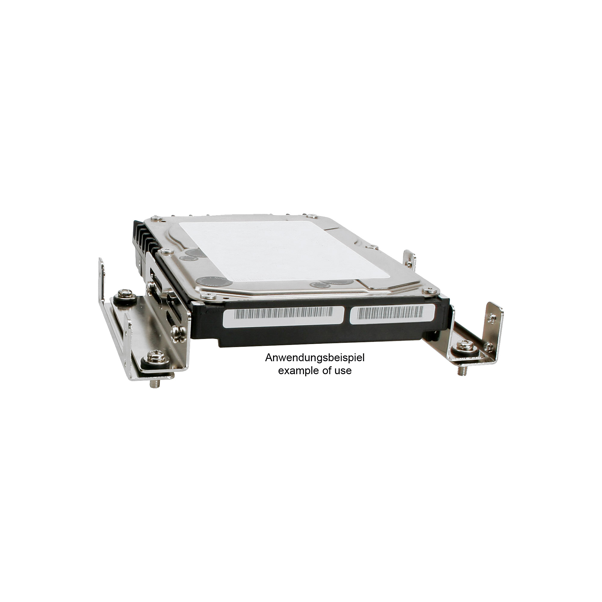Inline® Festplatten-Entkoppler, 13,34cm (5,25") zu 8,89cm (3,5"), schwarz Inline® Festplatten-Entkoppler, 13,34cm (5,25") zu 8,89cm (3,5"), schwarz