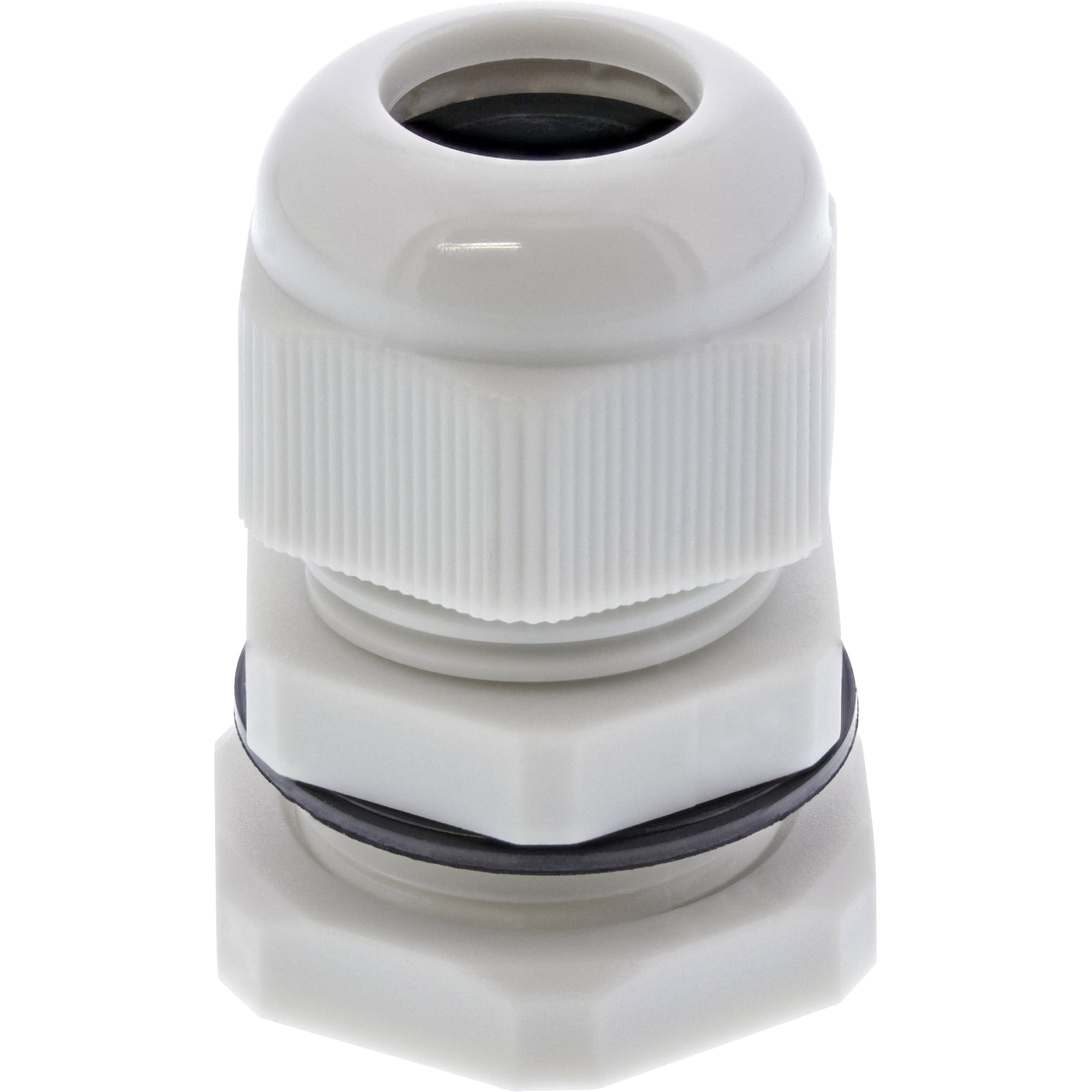 Inline® Kabeldurchführung PG 13.5 Nylon IP68 6-12mm, grau, 10 Stück