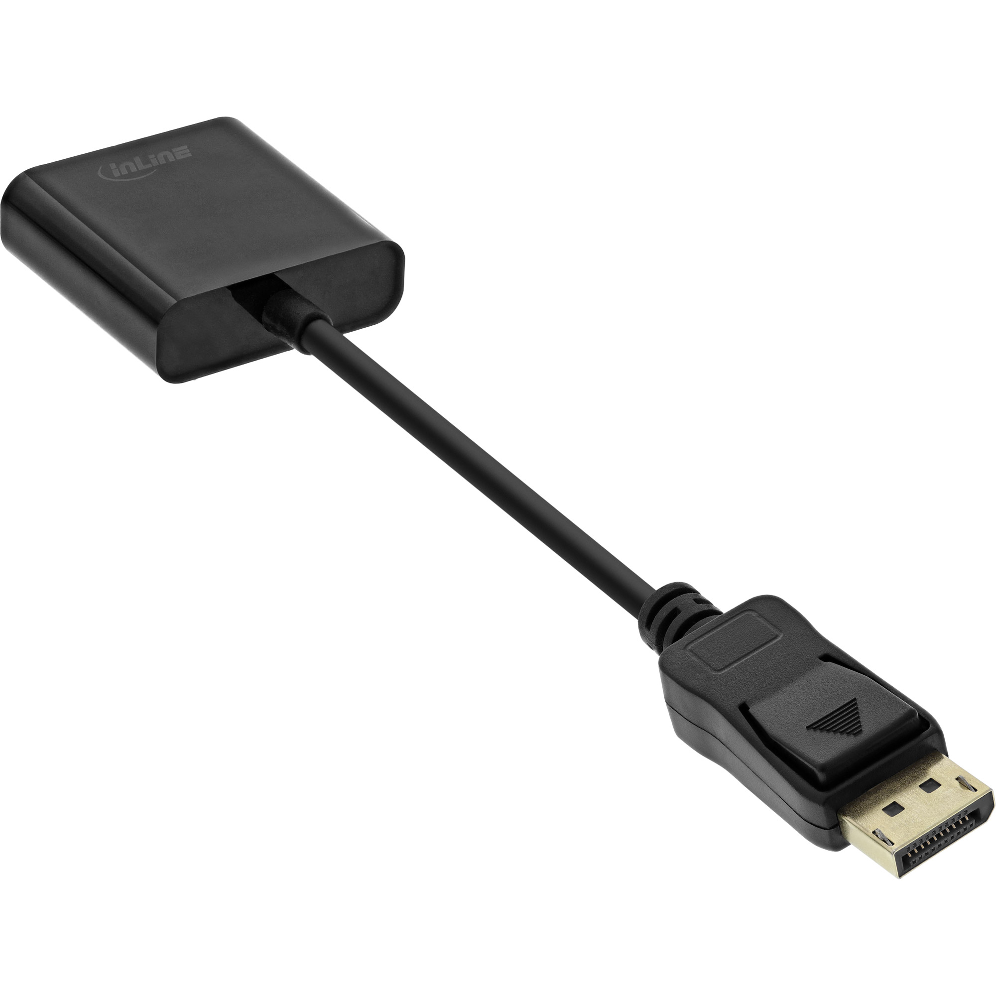 Inline® Basic DisplayPort zu VGA Adapterkabel, schwarz, 0,15m