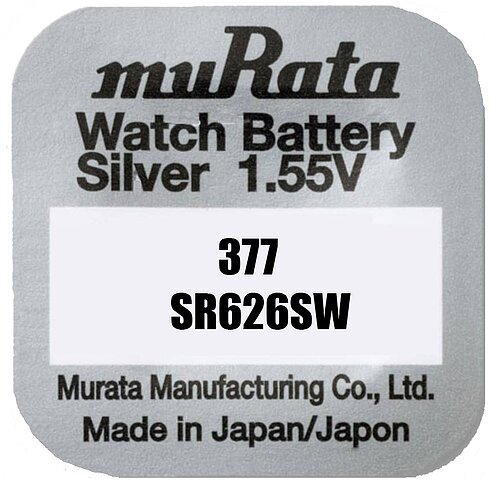 1x SR626SW SR66 377 Silberoxid Batterie Murata ex Sony 1,55 V