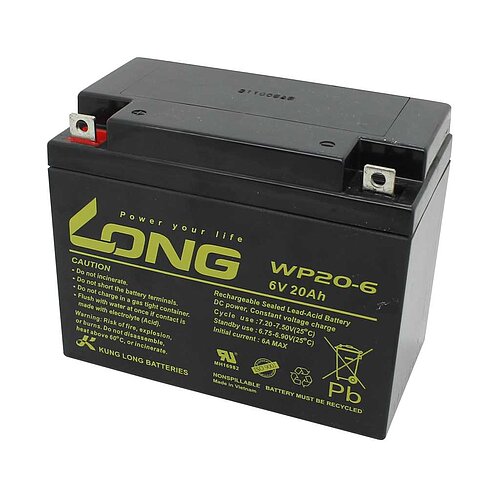 Kung Long WP20-6 6V 20Ah Kung Long WP20-6 6V 20Ah