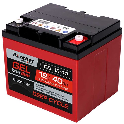 Panther tracline Gel Deep Cycle 12V 40Ah