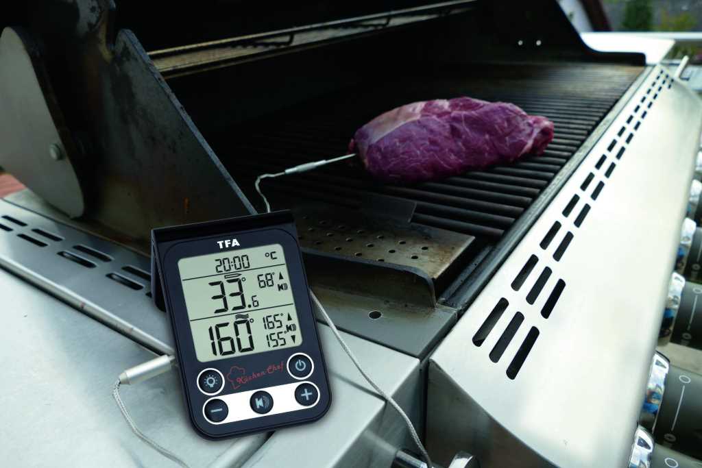 Küchen-Chef Digitales Grill-Braten-/ Ofenthermometer 14.1512.01