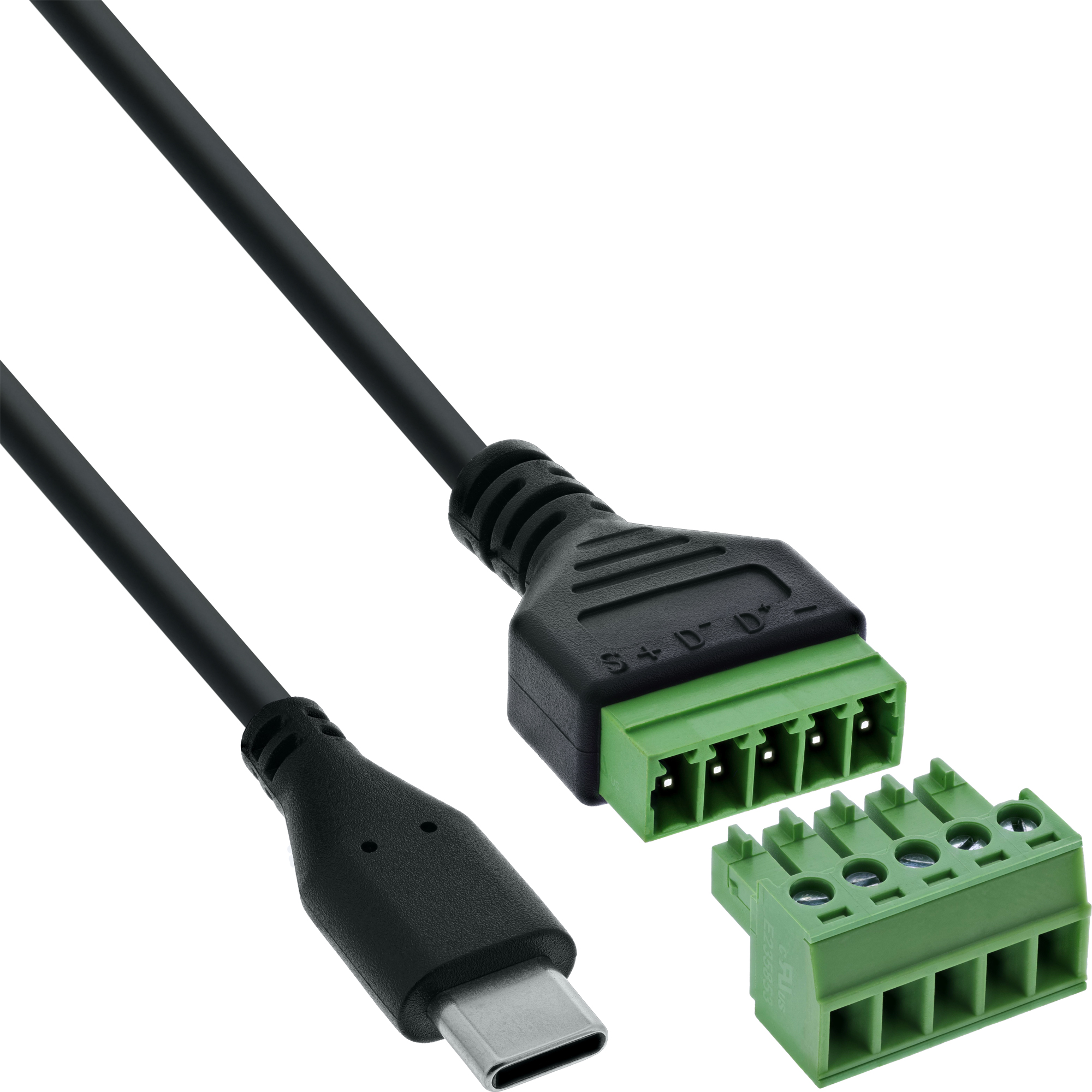 InLine® USB-C Stecker an Terminalblock, 5-polig, mit Kabel InLine® USB-C Stecker an Terminalblock, 5-polig, mit Kabel