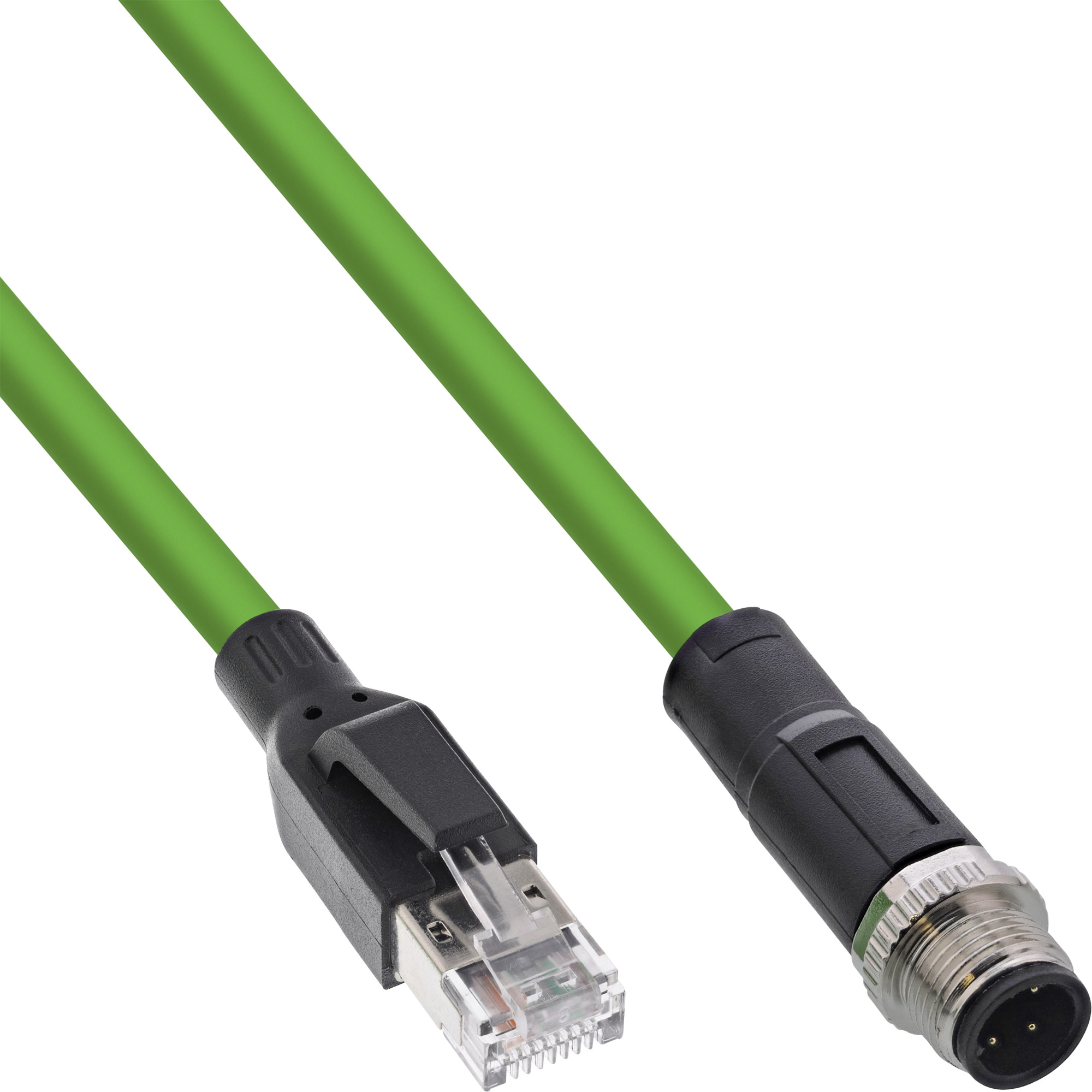 InLine® Industrie Netzwerkkabel, M12 4-pin D-kodiert St. zu RJ45 St., PUR, 5m InLine® Industrie Netzwerkkabel, M12 4-pin D-kodiert St. zu RJ45 St., PUR, 5m