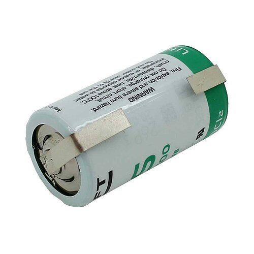 Saft Lithium LS26500plus C 3,6V mit Lötfahnen U-Form Saft Lithium LS26500plus C 3,6V mit Lötfahnen U-Form