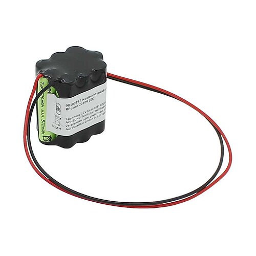 Notleuchtenakku NiMH 12V 600mAh mit 300mm Kabel ersetzt RPower 20109 LEX Notleuchtenakku NiMH 12V 600mAh mit 300mm Kabel ersetzt RPower 20109 LEX