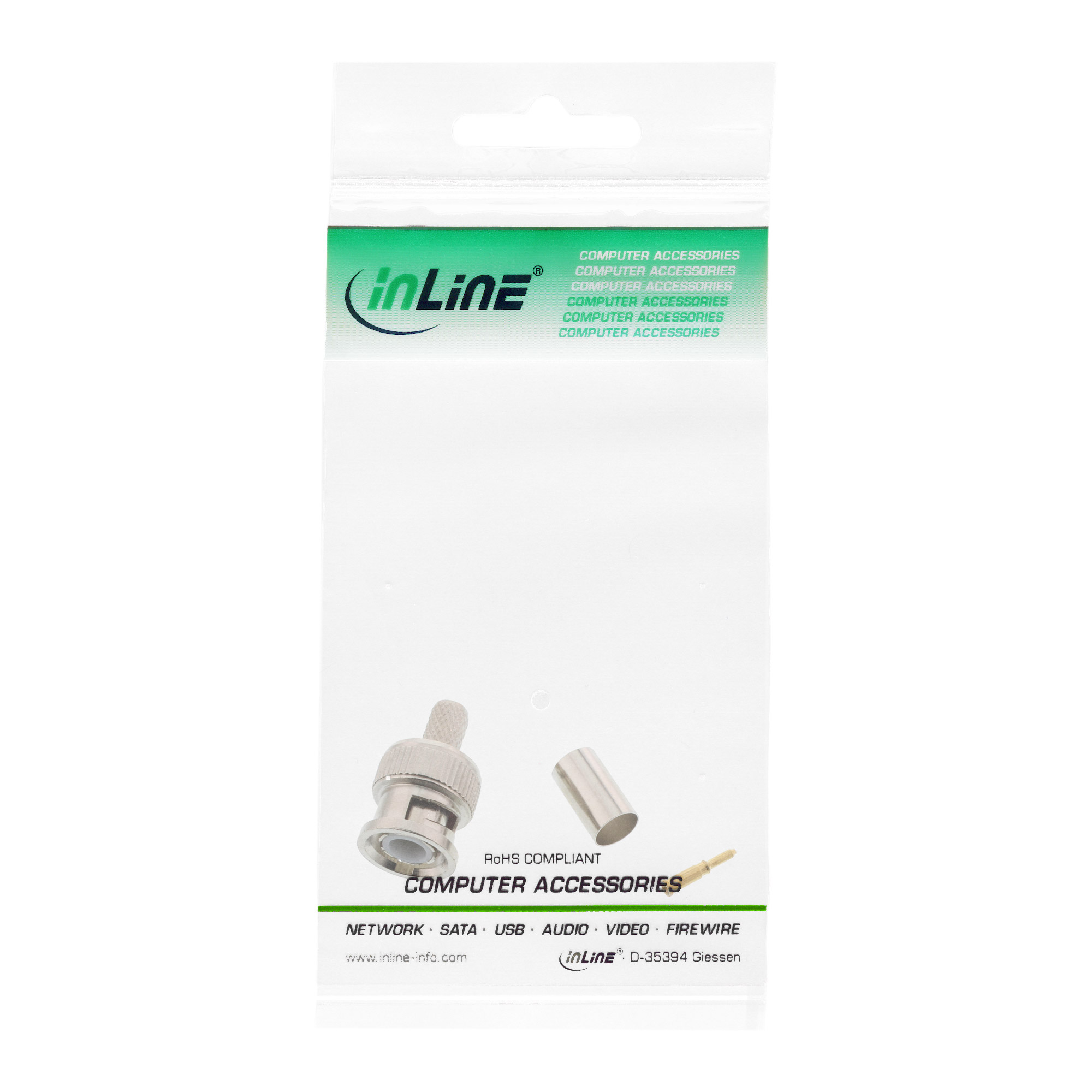 Inline® BNC Crimpstecker, RG59, für Video-Kabel Inline® BNC Crimpstecker, RG59, für Video-Kabel