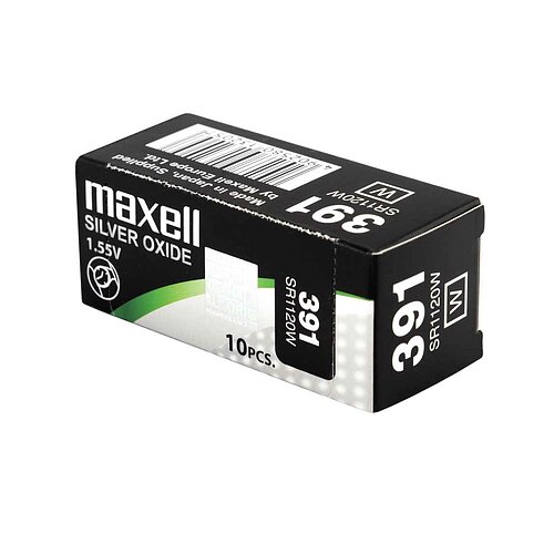 10x SR1120W SR55 391 Silberoxid Batterie Maxell 1,55 V