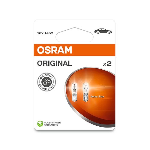 W1,2W 12V 1,2W W2x4,6d 2st. Blister OSRAM