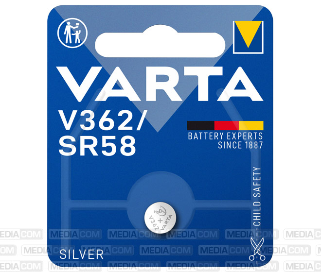 Batterie Silver Oxide, Knopfzelle, 362, SR58, 1.55V