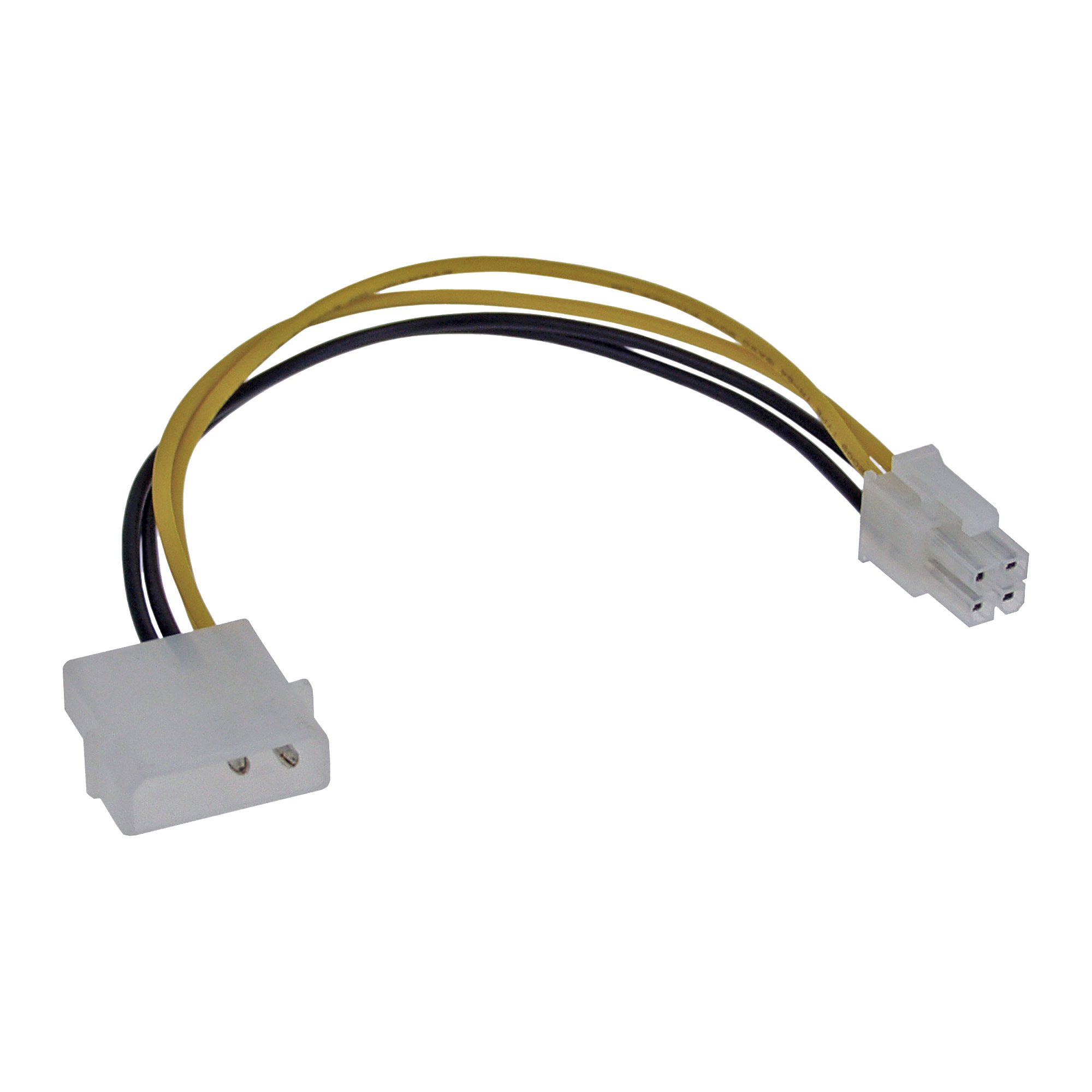 Inline® Stromadapter intern, 4pol Netzteil zu 4pol Mainboard, 0,20m Inline® Stromadapter intern, 4pol Netzteil zu 4pol Mainboard, 0,20m