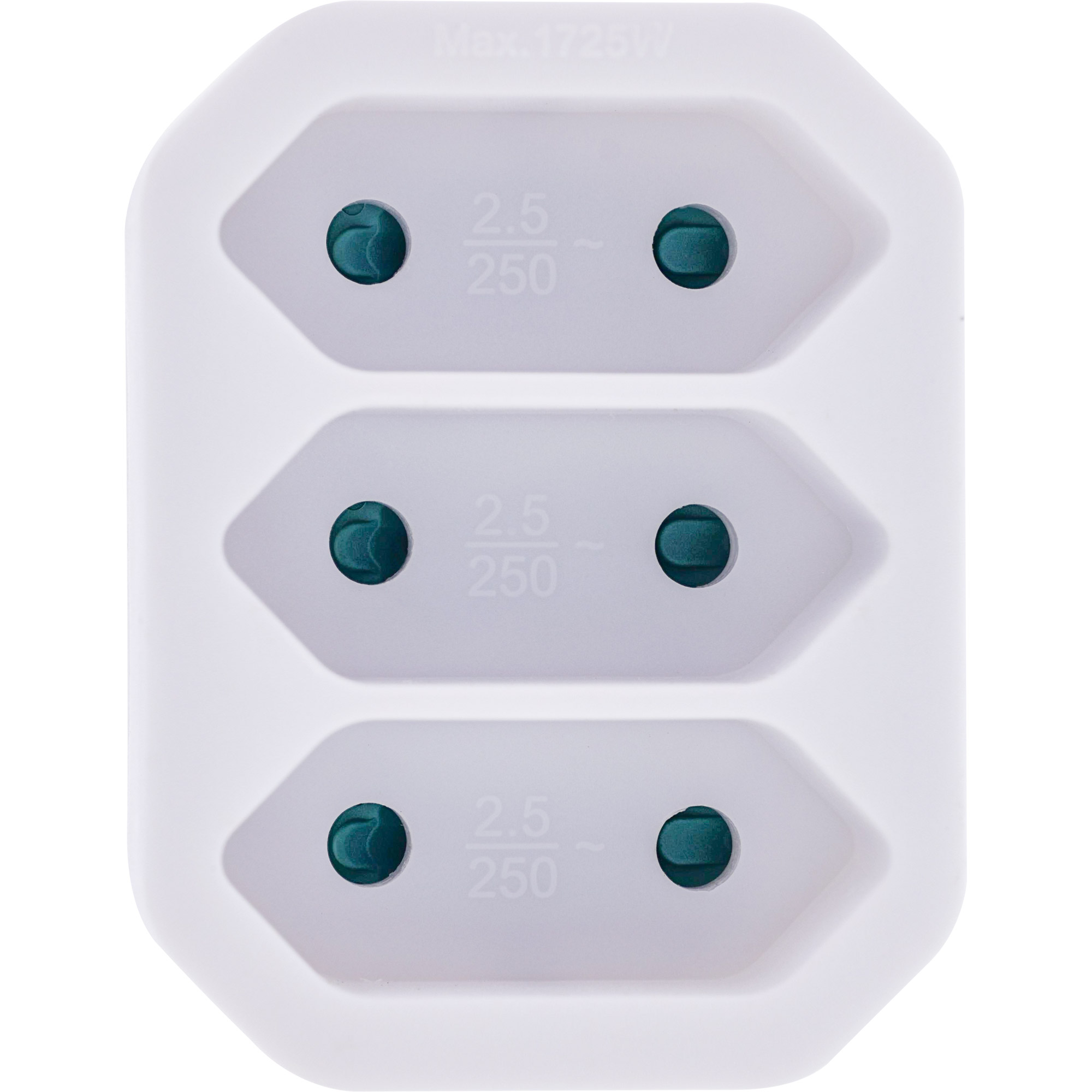 InLine® Steckdosenadapter, Schutzkontakt Stecker an 3x Eurobuchse, weiß InLine® Steckdosenadapter, Schutzkontakt Stecker an 3x Eurobuchse, weiß