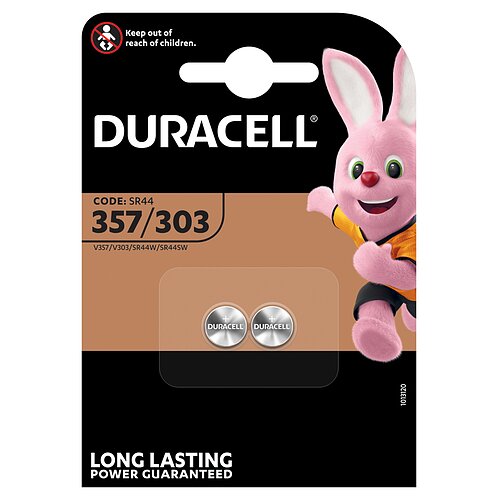 100x SR44 357 / 303 MultiDrain Silberoxid Batterie Duracell 1,55 V