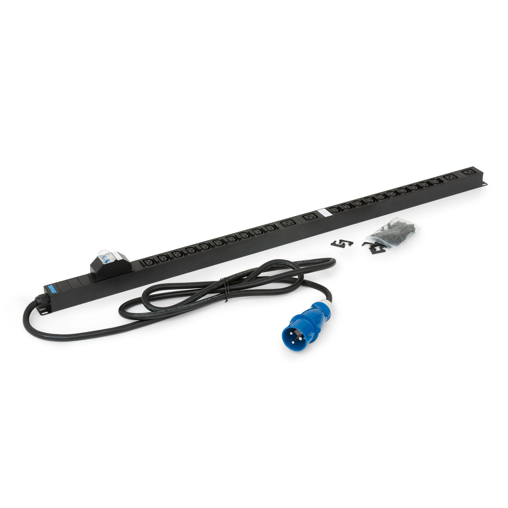 Triton RAB-PD-X53-A1 Vertikale Steckdosenleiste 20x C13, 4x C19, CEE 32A Stecker Triton RAB-PD-X53-A1 Vertikale Steckdosenleiste 20x C13, 4x C19, CEE 32A Stecker