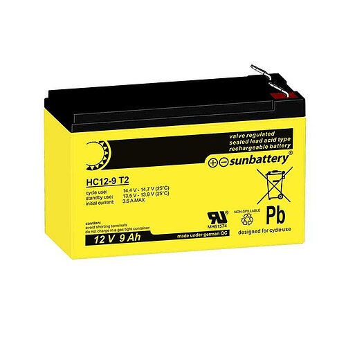 Sun Battery HC12-9 T2 12V 9Ah zyklenfest Sun Battery HC12-9 T2 12V 9Ah zyklenfest