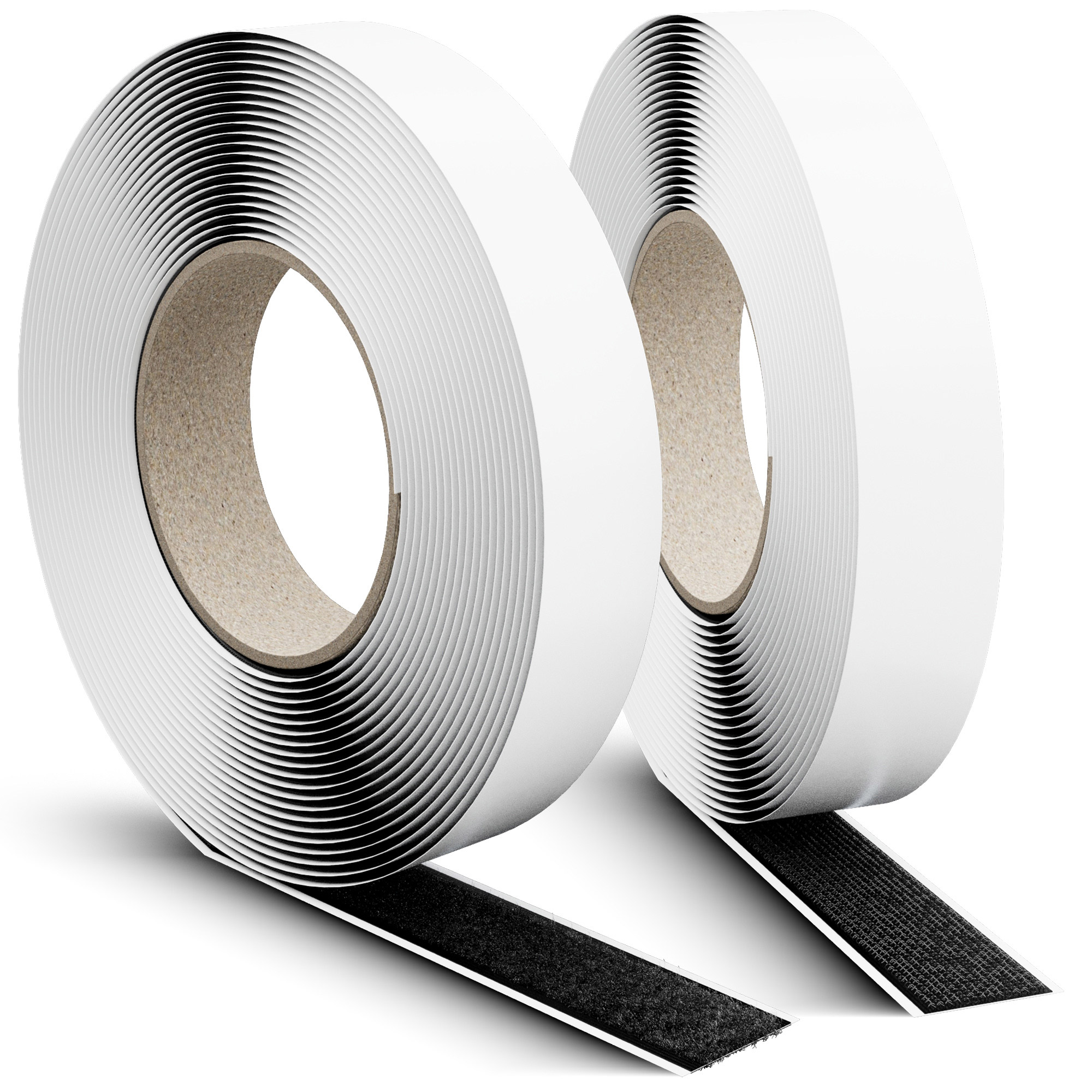 Label-The-Cable LTC Easy Tape Strap, Klettbandrolle selbstklebend 20mm, schwarz, 8m