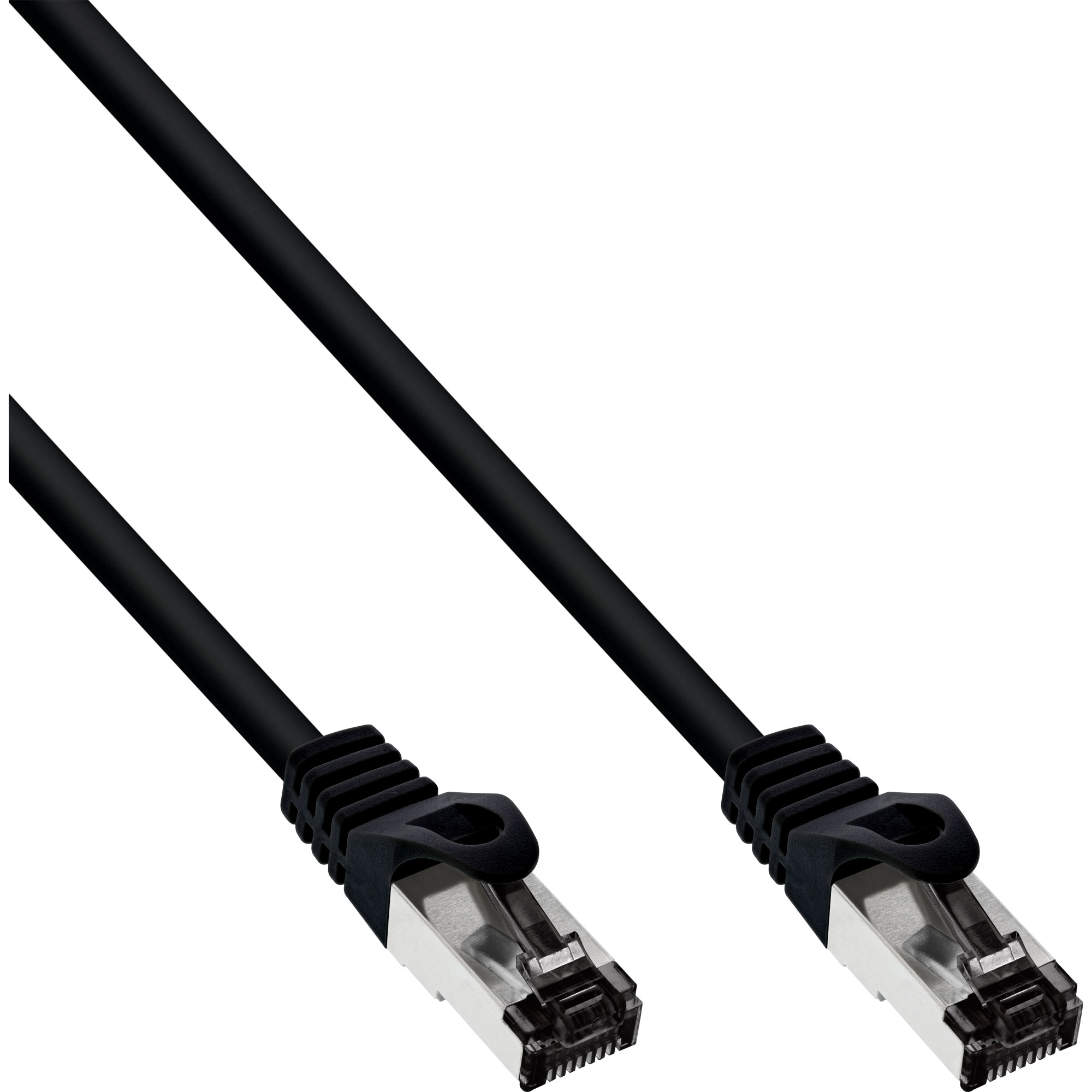 Inline® Patchkabel, S/FTP (PiMf), Cat.8.1, 2000MHz, halogenfrei, schwarz, 3m