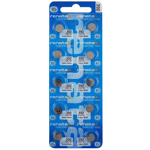 10x SR41W 392 Silberoxid Batterie Renata 1,55 V 