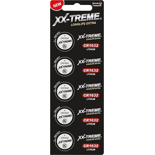 XX-treme CR1632 Lithium Knopfzelle 3V - 10 Batterien XX-treme CR1632 Lithium Knopfzelle 3V - 10 Batterien
