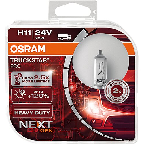 H11 24V 70W PGJ19-2 TRUCKSTAR® PRO NEXT GEN bis +120% mehr Licht 2St OSRAM
