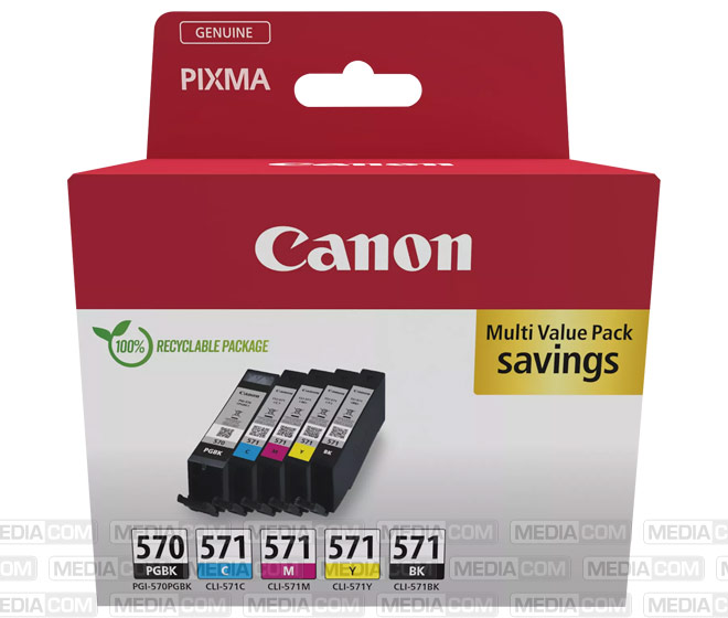 tinten multipack pgi 570pgbk cli 571bk c m y
