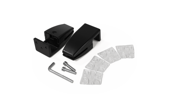 Clip für Trennwand imstande, schwarz, 2er-Pack, Kunststoff Clip für Trennwand imstande, schwarz, 2er-Pack, Kunststoff