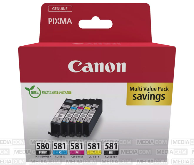 tinten multipack pgi 580pgbk cli 581bk c m y tinten multipack pgi 580pgbk cli 581bk c m y