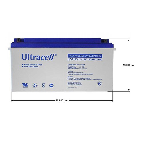 Ultracell UCG150-12 12V 150Ah zyklenfest Ultracell UCG150-12 12V 150Ah zyklenfest