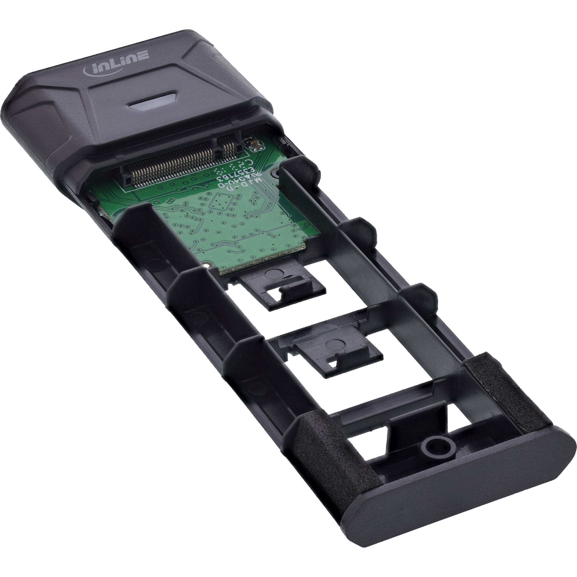 Inline® USB3.2 Gen.2 USB-C zu M.2 SSD (PCIe NVMe & SATA) gehäuse Inline® USB3.2 Gen.2 USB-C zu M.2 SSD (PCIe NVMe & SATA) gehäuse