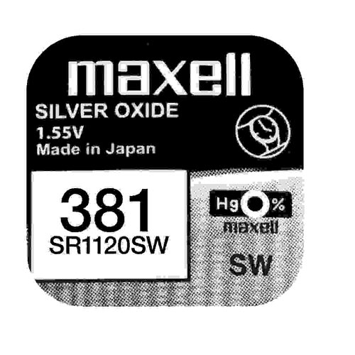 5x SR1120SW SR55 381 Silberoxid Batterie Maxell 1,55 V