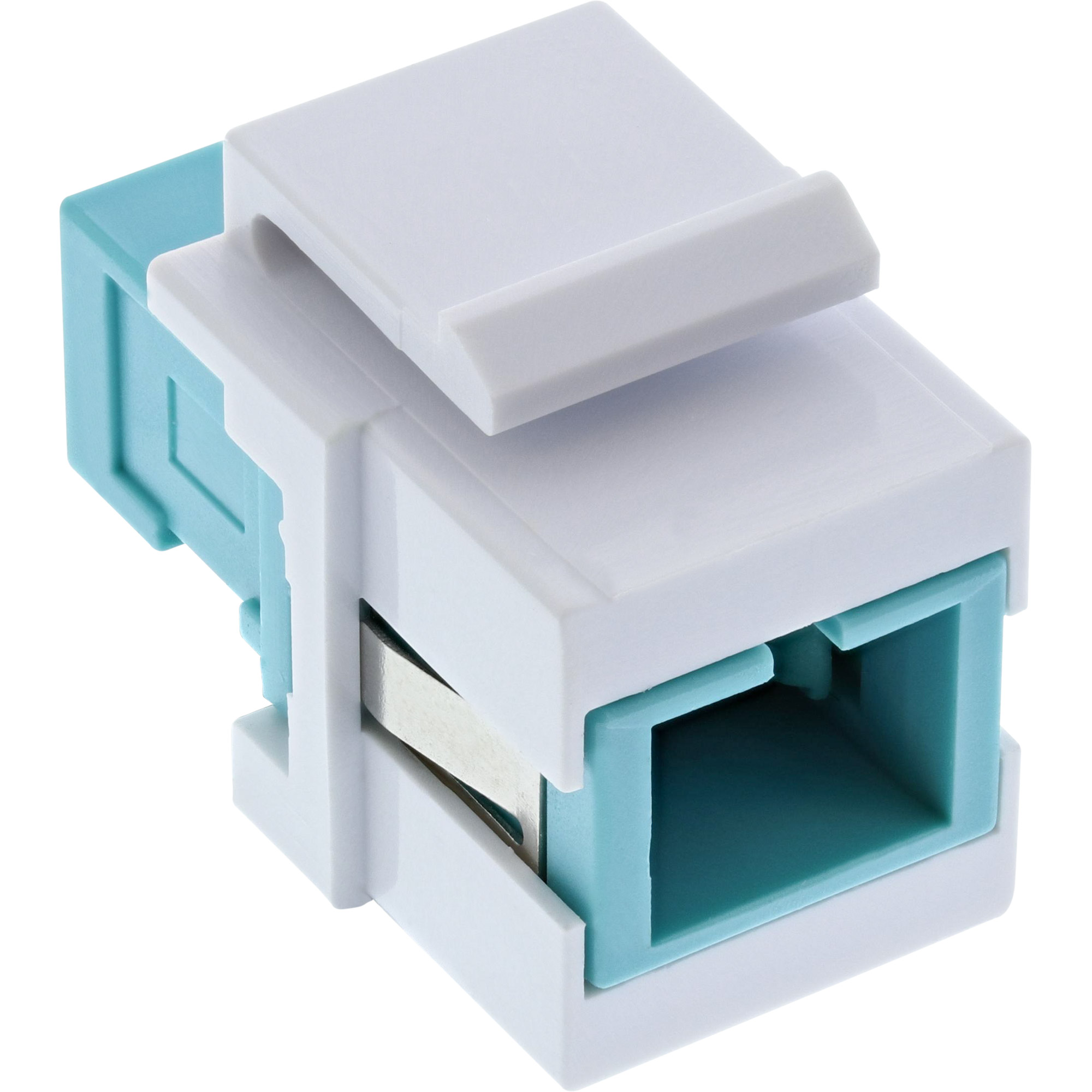 Inline® LWL Keystone Snap-in Kupplung, Simplex SC/SC, multimode, Keramik-Hülse