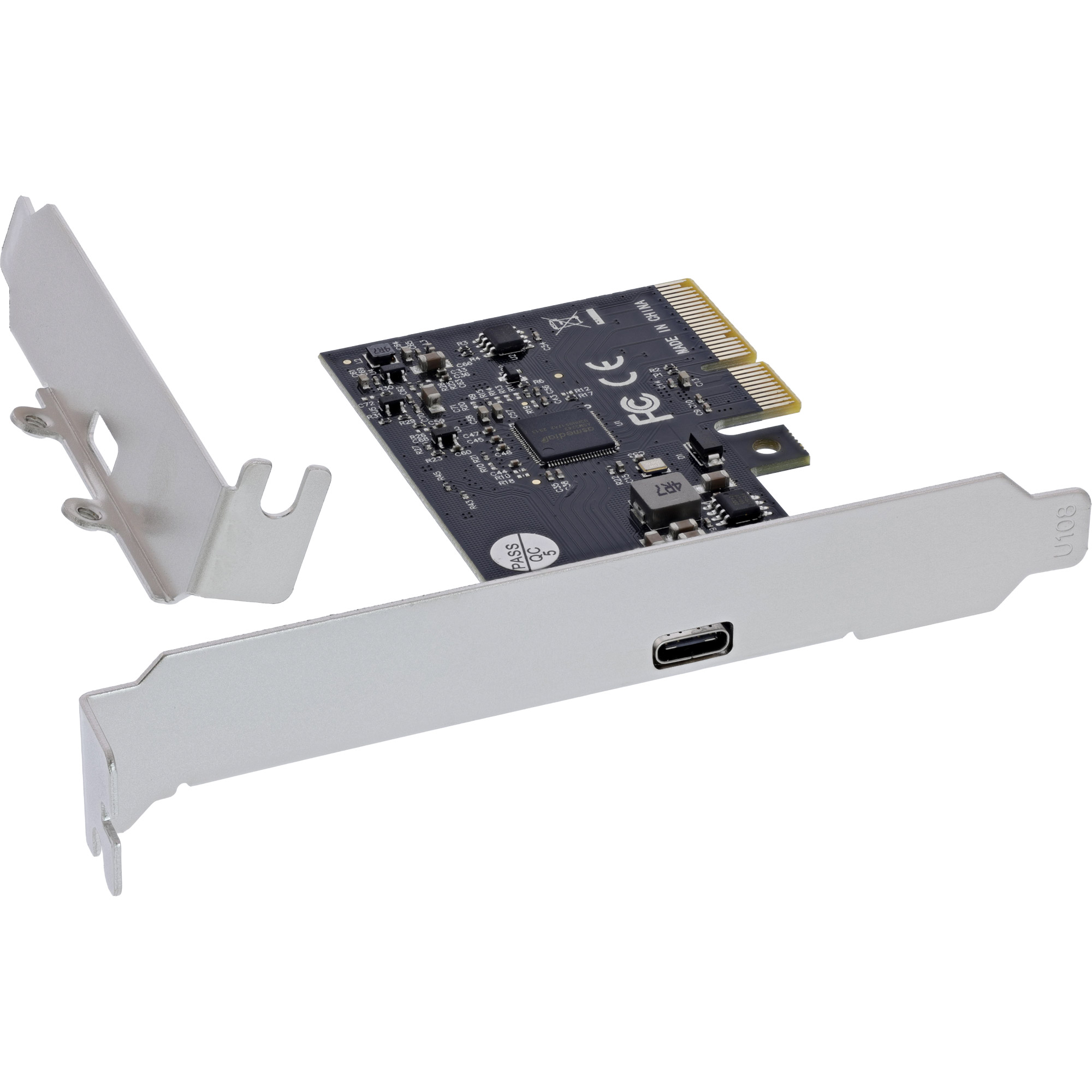 InLine® Schnittstellenkarte, PCIe x4, 1x USB-C Buchse, USB 3.2 Gen.2x2 InLine® Schnittstellenkarte, PCIe x4, 1x USB-C Buchse, USB 3.2 Gen.2x2